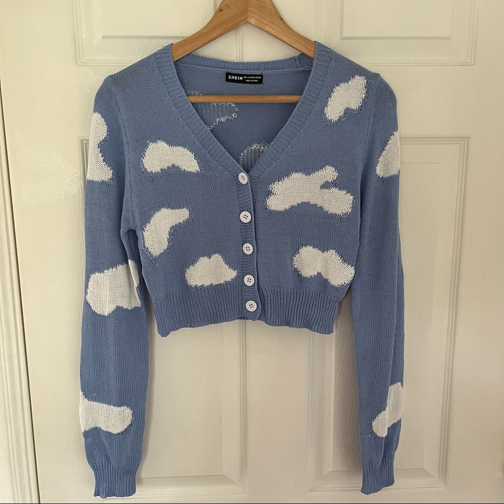 SHEIN Cropped Cloud cardigan